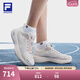 斐樂(lè )（FILA）官方女鞋NUVOLE 3 RUN路跑鞋2025夏新款柔云3運動(dòng)跑步鞋 紗白-JS 36.5