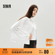 森馬（Semir）外套女秋短款蕾絲寬松蝙蝠袖棉麻立領(lǐng)2025小清新夾克10A525108002