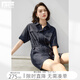 對白萊賽爾時尚工裝連衣短褲女2025夏季新款小個子氣質(zhì)休閑連體褲 藏青色 M