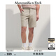 Abercrombie & Fitch【百搭多口袋】男裝25夏季美式百搭通勤寬松西裝短褲KI128-5037 淺棕色 31 W(180/78A)
