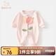 班喜迪嬰兒衣服秋裝嬰幼兒連體衣寶寶超萌哈衣爬服小月齡公主外出服春秋 粉色 80cm