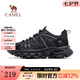 駱駝（CAMEL）新款女士休閑鞋輕便軟底簡約舒適戶外徒步鞋 G24S342016黑色 (女款) 38
