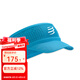 COMPRESSPORT空頂帽跑步馬拉松男女遮陽帽子網(wǎng)球運(yùn)動(dòng)透氣止汗防曬 【37克】蛛網(wǎng)開關(guān)帽 夏威夷藍(lán)