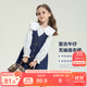 左西女童連衣裙秋裝春秋2025新款兒童牛仔裙女孩背帶裙子 牛仔色 150