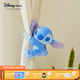 迪士尼（Disney）萌動(dòng)秋日系列草莓熊史迪奇小熊維尼毛絨玩偶公仔三合一抱枕靠枕 史迪奇毛絨裝飾綁帶