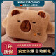 KINGXIAOJING毛絨卡通卡皮巴拉熱水袋充電防爆暖寶寶玩具暖水袋2025新款暖手寶 卡皮巴拉【加厚兔絨 智能防爆】 可拆洗