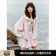 ELLE【沈月同款 UPF50+】春日櫻花防曬衣女2025夏戶外防曬短外套 粉色 S