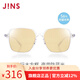 睛姿（JINS）防藍光眼鏡男女護目鏡56%防藍光輻射輕量大方框FPC22S253 00B透明（包裝全新升級）