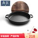 典匠平底鍋煎鍋家用鑄鐵加厚生鐵烙餅鍋大尺寸無(wú)涂層34cm