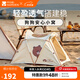 牧高笛（MOBIGARDEN）Line Friends合作款 戶(hù)外露營(yíng)小型犬寵物帳篷 布朗熊米白