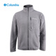 哥倫比亞（Columbia）抓絨衣男秋冬戶(hù)外立領(lǐng)開(kāi)衫保暖中層上衣EJ0027 PM4518灰色 熱能保暖-厚款-三合一系統 M