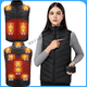 南極人電熱高領(lǐng)大碼馬甲男款usb充電智能溫控加熱背心女發(fā)熱衣服 高領(lǐng)女款15區發(fā)熱(贈2萬(wàn)毫安電 3XL 145-160斤