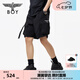 BOY LONDON25新款春夏季男女同款休閑寬松潮牌短褲N32005 黑色 S