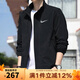耐克（NIKE）外套男士上衣 25夏季新款運動(dòng)服裝立領(lǐng)休閑防風(fēng)衣冰絲速干夾克 FB7500-010 XL
