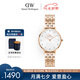 丹尼爾惠靈頓（DanielWellington）DW手表女簡約時尚手表冰川白星辰手鏈流金表七夕禮物DW00100613