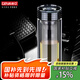 格亞（GEYA）雙層玻璃杯高檔男士茶杯商務水晶杯泡茶杯耐熱杯子辦公室水杯