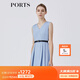 PORTS寶姿春夏新品女裝V-領(lǐng)無(wú)袖中長(cháng)連衣裙LM8D079MFT022 霧藍色 XS (2)