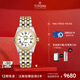 梅花（Titoni）瑞士進(jìn)口手表 宇宙系列 自動(dòng)機械間金鋼帶女表 729-SY-DB-019禮物