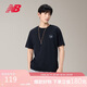 NEW BALANCE 七夕禮物25年男款百搭休閑運動圓領(lǐng)短袖T恤MT51873 BK XL