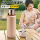 cica保溫杯嬰幼兒外出沖奶粉保溫壺316大容量戶(hù)外便攜式水杯暖壺 茶色1500ml（保溫72小時(shí)）