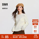 森馬（Semir）森柔毛衫|商場同款毛衣女圓領(lǐng)純色2024冬季絞花上衣101724107014
