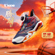 喬丹（QIAODAN）馬年童鞋兒童籃球鞋旋鈕扣2026新年款大童訓練男童運動(dòng)鞋 沉靜藍錦鯉紅【新年配色】 34 碼
