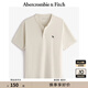 ABERCROMBIE & FITCH【重磅亨利衫】男裝25夏季經(jīng)典小麋鹿寬松短袖T恤KI124-5188 奶油色 S (175/92A)