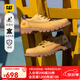 CAT卡特低幫大黃靴休閑皮鞋男士防潑水皮面登山鞋板鞋P111542N3AMC25 黃色 42