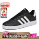 ADIDAS阿迪達斯男鞋女鞋 NEO休閑板鞋 時(shí)尚運動(dòng)鞋網(wǎng)球鞋 黑白GW6503 40