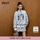 DZZIT地素衛(wèi)衣2024冬季新款套頭穿搭運(yùn)動(dòng)休閑都市上衣女3I4J1491D 淺灰色 XS