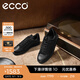 愛步（ECCO）男鞋 休閑板鞋男鞋百搭系帶潮流低幫鞋子 街頭輕巧521304 HL 黑色52130451052 43