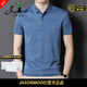 JASONWOOD官方正品高端品牌polo衫男2026夏季新款商務(wù)打底衫短袖t恤上衣服 高檔蘭色桑蠶絲【現貨速達】 L