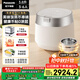 松下（Panasonic）【國(guó)家補(bǔ)貼】旗艦款飯光光Ultra電飯煲0涂層家用3-6人無(wú)涂層不銹鋼IH電壓力煮飯鍋3.8升HXES151