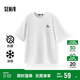森馬（Semir）【多彩涼感T】短袖t恤女夏中長(zhǎng)款寬松舒適刺繡上衣109324100007