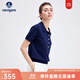 Navigare意大利小帆船女士T恤25春夏季新品時(shí)尚百搭體恤衫休閑簡(jiǎn)約polo衫 暗珠寶藍 M