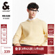杰克·瓊斯（JACK&JONES）男裝秋冬新款時(shí)尚百搭舒適羊毛衫男套頭針織衫靜奢風(fēng)毛衣男打底衫 A07 嫩黃色 L 180