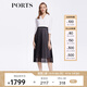 PORTS寶姿春夏新品女裝Two-in-one網(wǎng)紗拼接西服裙LM8D064MCP015 黑色 M (6)