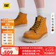 CAT卡特新品女士戶外經(jīng)典彩色女靴牛皮高幫休閑鞋馬丁靴七夕禮物 棕色 38