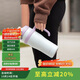 樂(lè )扣樂(lè )扣（LOCK&LOCK）巨無(wú)霸陶瓷覆層保溫杯男女學(xué)生高顏值保溫保冷水杯帶把手1L天藍色