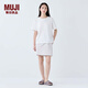 無(wú)印良品（MUJI）女式OBP再生尼龍裙褲褲子女款 短褲 休閑褲女裝25年夏季BE15CC5S 淺米色 XL （165/74A）