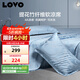 LOVO樂(lè )蝸 抗菌竹纖維 冰絲席涼席 雙人三件套 藍色 230*235【可折疊】