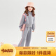 笛莎（DEESHA）童裝女童套裝2025秋季小女孩兒童甜酷運(yùn)動(dòng)兩件套 淺花灰 120