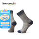 SMARTWOOL新品Smartwool徒步輕量減震中筒襪利奴羊毛襪運(yùn)動(dòng)襪男可機(jī)洗1896 褐灰白G26 L（適合腳碼42-45）
