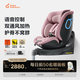 兩只兔子求知2智能通風(fēng)車(chē)載嬰兒童安全座椅0-4-12歲寶寶汽車(chē)用 冰莓粉