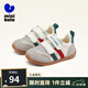 MINI BALA迷你巴拉童鞋兒童跑步鞋夏季新款透氣寶寶學(xué)步鞋復(fù)古德訓(xùn)阿甘鞋子 米色 腳偏寬的寶寶建議拍大一碼 25 碼適合腳長(zhǎng)15.0-15.5cm