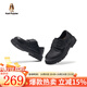 暇步士（Hush Puppies）童鞋兒童皮鞋男童黑色皮鞋真皮軟底表演中大童學(xué)生演出鞋子 HP5801003黑色真皮款 31