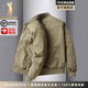 JASONWOOD品牌輕奢侈外套男秋冬2025新款高端時(shí)尚潮流棒球服百搭飛行夾克男 卡其  [官方正品] M 【100-120斤】 [專(zhuān)柜同款] [明星私服穿搭]