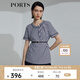 PORTS寶姿 新品女裝上衣SL8N001KCE010 丈青白條紋 L