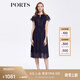 PORTS寶姿女裝春夏氣質(zhì)優(yōu)雅百搭連衣裙ALD8D216PFP027 丈青混色 2