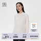 KOLON SPORT/可隆SECO長袖襯衫 女士商務(wù)通勤吸濕速干抗菌印花上衣 LKSH5ST804-CR 米白 M 165/88A